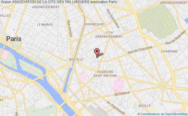 plan association Association De La Cite Des Taillandiers Paris