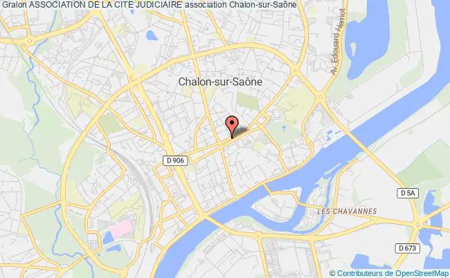 plan association Association De La Cite Judiciaire Chalon-sur-Saône