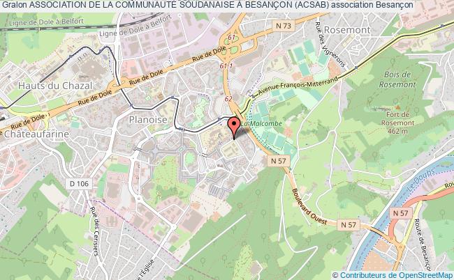 plan association Association De La CommunautÉ Soudanaise À BesanÇon (acsab) Besançon