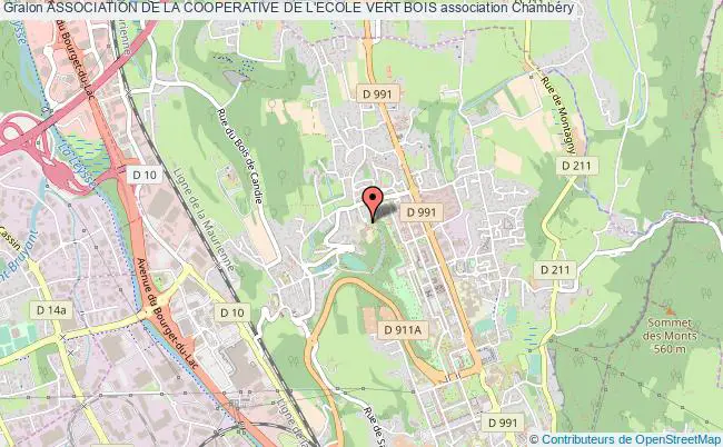 plan association Association De La Cooperative De L'ecole Vert Bois Chambéry