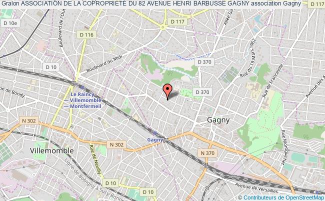 plan association Association De La CopropriÉtÉ Du 82 Avenue Henri Barbusse Gagny Gagny