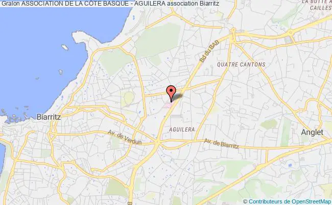 plan association Association De La CÔte Basque - Aguilera Biarritz