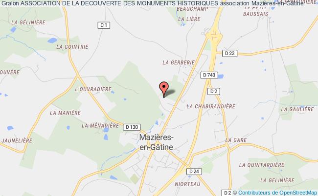 plan association Association De La Decouverte Des Monuments Historiques Mazières-en-Gâtine
