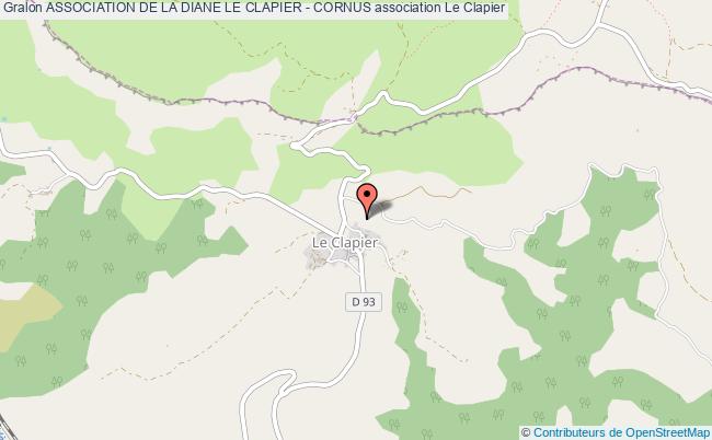 plan association Association De La Diane Le Clapier - Cornus Le    Clapier
