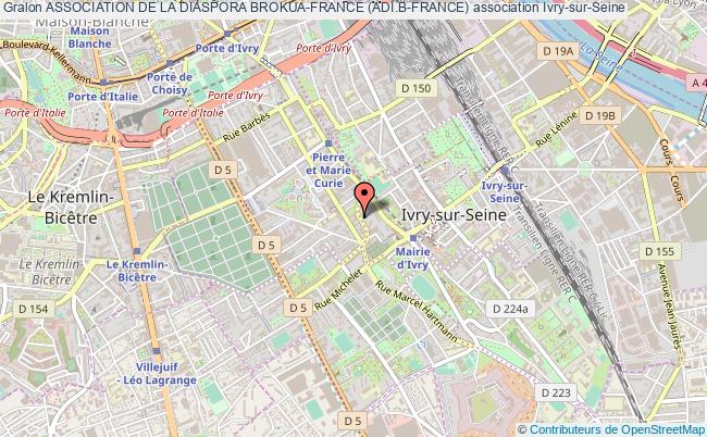 plan association Association De La Diaspora Brokua-france (adi.b-france) Ivry-sur-Seine
