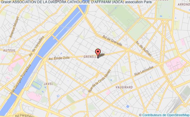 plan association Association De La Diaspora Catholique D'affiniam (adca) Paris