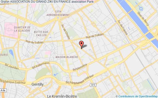 plan association Association De La Diaspora Des Zikies De France Paris 13e
