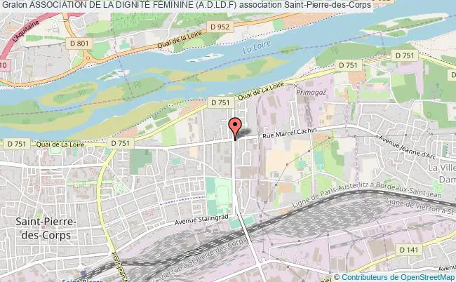 plan association Association De La DignitÉ FÉminine (a.d.ld.f) Saint-Pierre-des-Corps