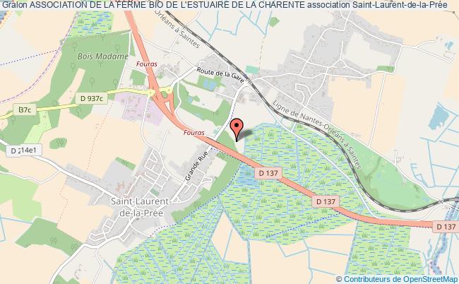 plan association Association De La Ferme Bio De L'estuaire De La Charente Saint-Laurent-de-la-Prée