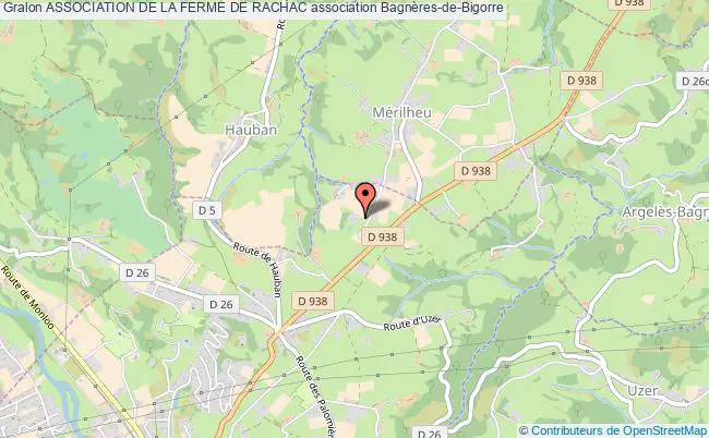 plan association Association De La Ferme De Rachac Bagnères-de-Bigorre