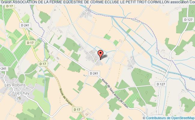 ASSOCIATION DE LA FERME EQUESTRE DE CORME ECLUSE LE PETIT TROT CORMILLON