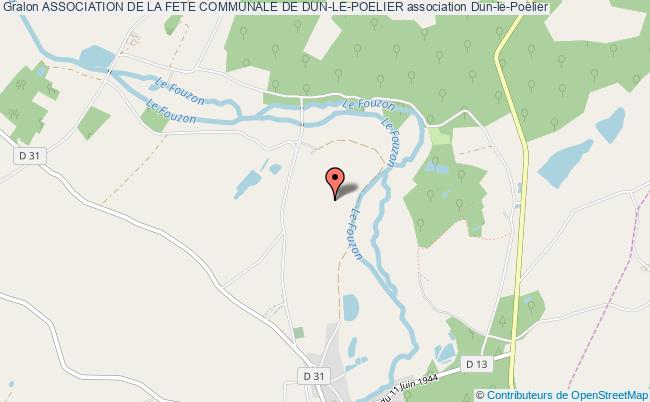 plan association Association De La Fete Communale De Dun-le-poelier Dun-le-Poëlier