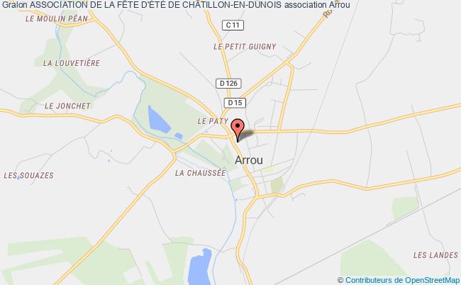 plan association Association De La FÊte D'ÉtÉ De ChÂtillon-en-dunois Commune nouvelle d'Arrou