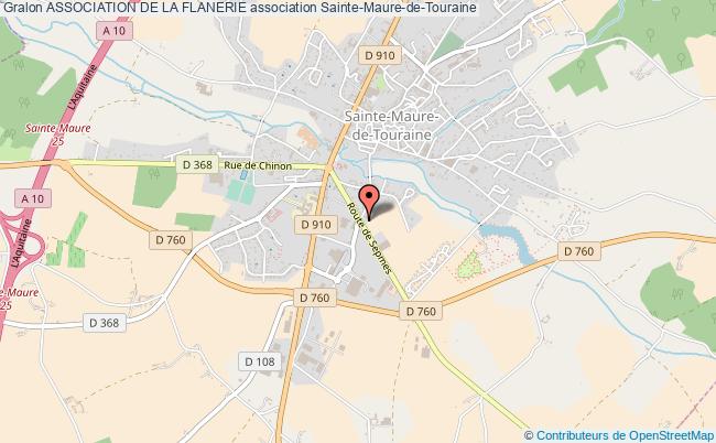 plan association Association De La Flanerie Sainte-Maure-de-Touraine