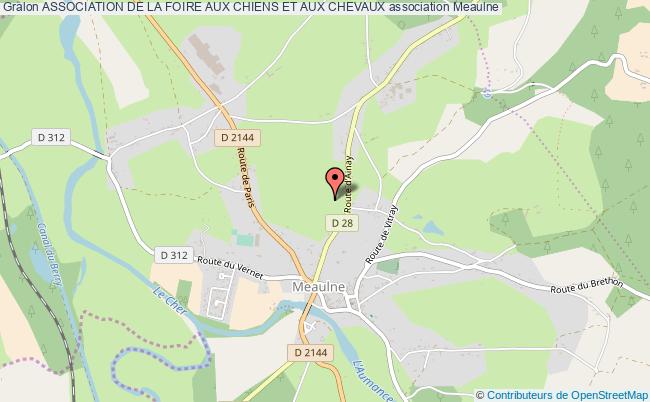plan association Association De La Foire Aux Chiens Et Aux Chevaux Meaulne