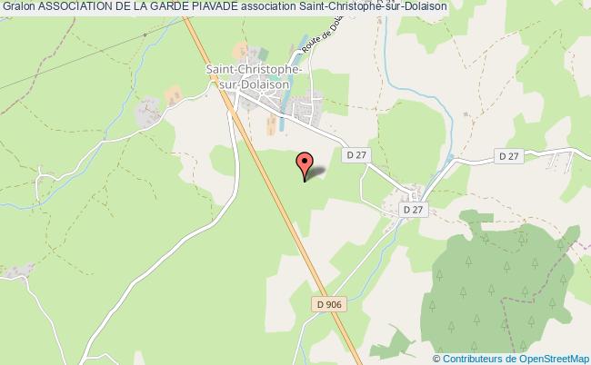 plan association Association De La Garde Piavade Saint-Christophe-sur-Dolaison