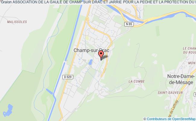 plan association Association De La Gaule De Champ Sur Drac Et Jarrie Pour La Peche Et La Protection Du Milieu Aquatique Champ-sur-Drac