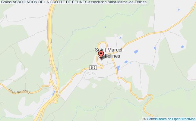 plan association Association De La Grotte De Felines Saint-Marcel-de-Félines