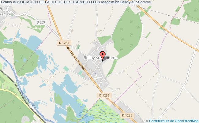 plan association Association De La Hutte Des Tremblottes Belloy-sur-Somme