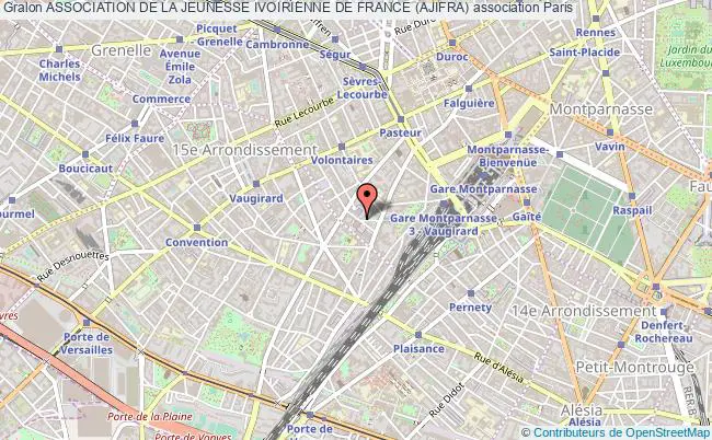 plan association Association De La Jeunesse Ivoirienne De France (ajifra) Paris