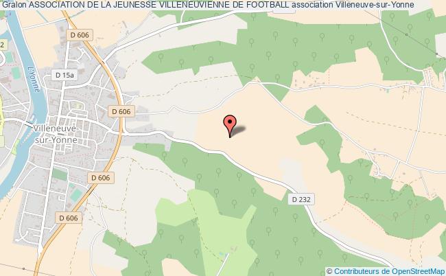 plan association Association De La Jeunesse Villeneuvienne De Football Villeneuve-sur-Yonne