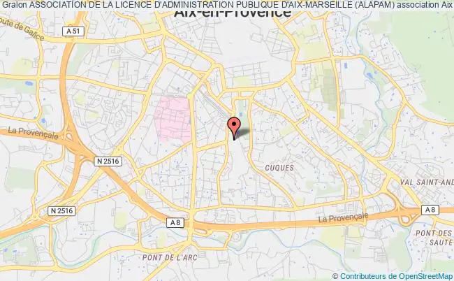 plan association Association De La Licence D'administration Publique D'aix-marseille (alapam) Aix-en-Provence