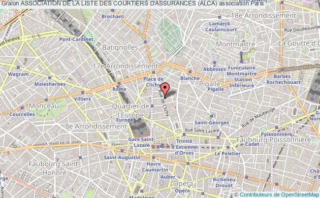 plan association Association De La Liste Des Courtiers D'assurances (alca) Paris 19e