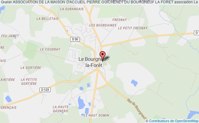 plan association Association De La Maison D'accueil Pierre Guicheney Du Bourgneuf La Foret Le    Bourgneuf-la-Forêt