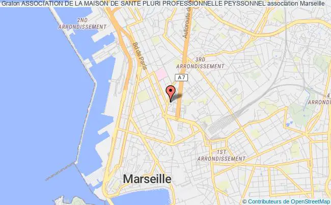 plan association Association De La Maison De Sante Pluri Professionnelle Peyssonnel Marseille 3