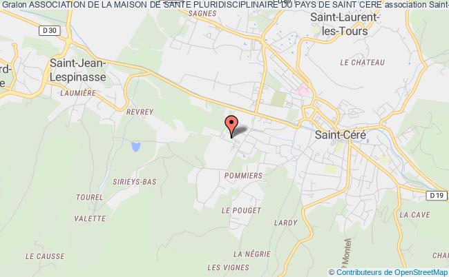 plan association Association De La Maison De Sante Pluridisciplinaire Du Pays De Saint Cere Saint-Céré