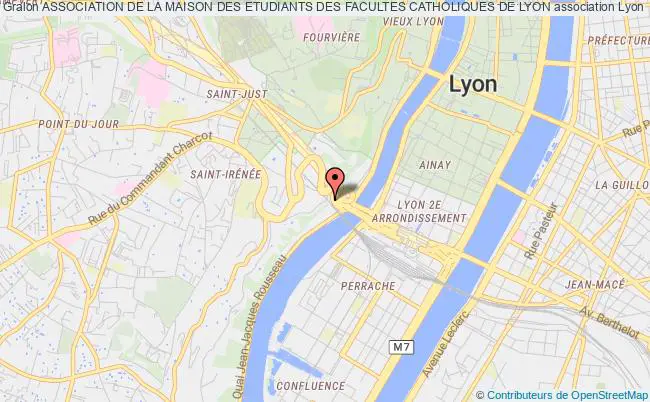 plan association Association De La Maison Des Etudiants Des Facultes Catholiques De Lyon Lyon