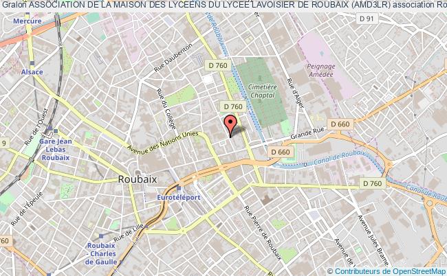 plan association Association De La Maison Des Lyceens Du Lycee Lavoisier De Roubaix (amd3lr) Roubaix