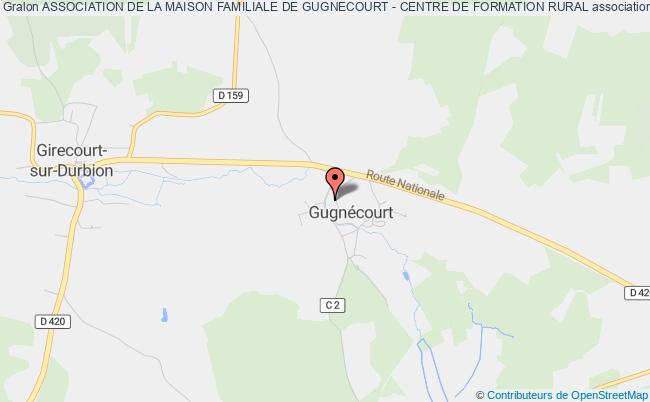 plan association Association De La Maison Familiale De Gugnecourt - Centre De Formation Rural Gugnécourt