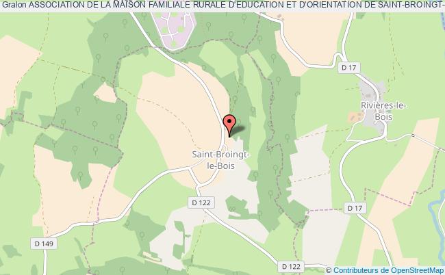 plan association Association De La Maison Familiale Rurale D'education Et D'orientation De Saint-broingt-le-bois Saint-Broingt-le-Bois