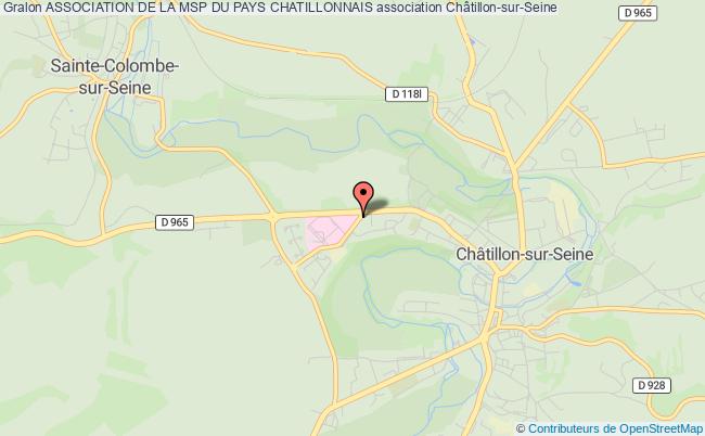 plan association Association De La Msp Du Pays Chatillonnais Châtillon-sur-Seine