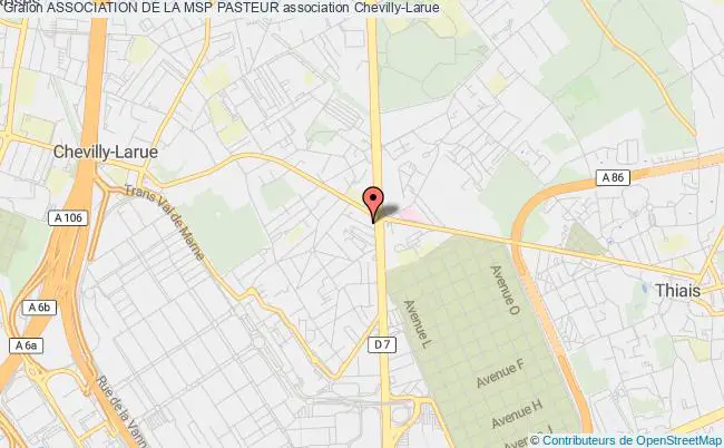 plan association Association De La Msp Pasteur Chevilly-Larue