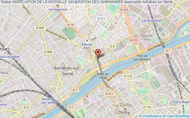 plan association Association De La Nouvelle Generation Des Diakhankes Asnières-sur-Seine