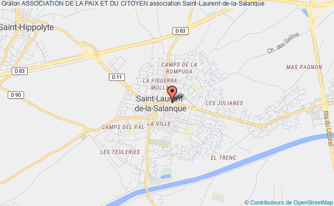 plan association Association De La Paix Et Du Citoyen Saint-Laurent-de-la-Salanque