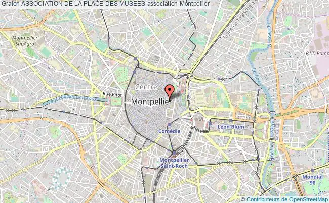 plan association Association De La Place Des Musees Montpellier
