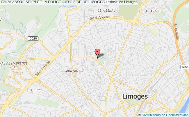plan association Association De La Police Judiciaire De Limoges Limoges