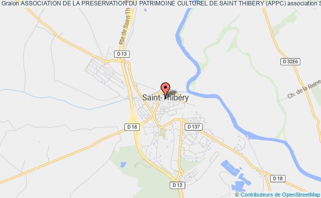 plan association Association De La Preservation Du Patrimoine Culturel De Saint Thibery (appc) Saint-Thibéry