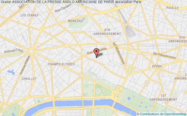 plan association Association De La Presse Anglo Americaine De Paris Paris