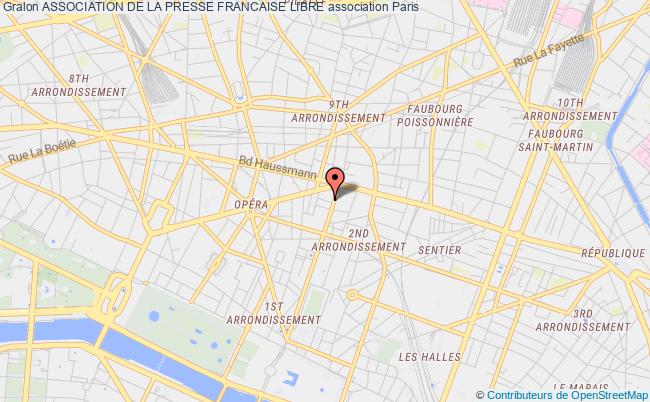 plan association Association De La Presse Francaise Libre Paris