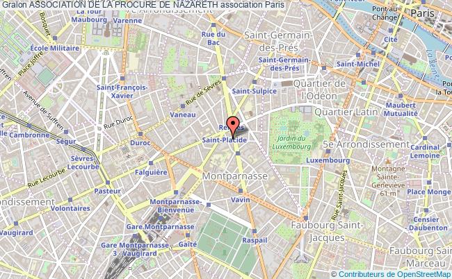 plan association Association De La Procure De Nazareth Paris