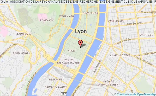 plan association Association De La Psychanalyse Des Liens-recherche- Enseignement-clinique (apsylien Rec) Lyon