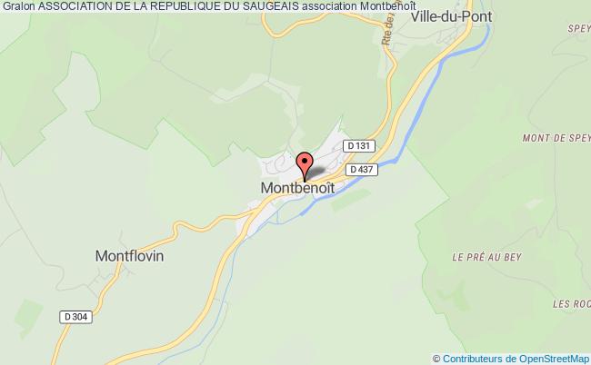 plan association Association De La Republique Du Saugeais Montbenoît