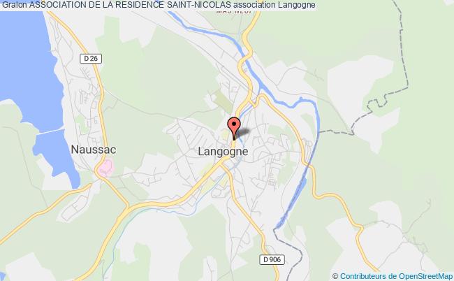 plan association Association De La Residence Saint-nicolas Langogne