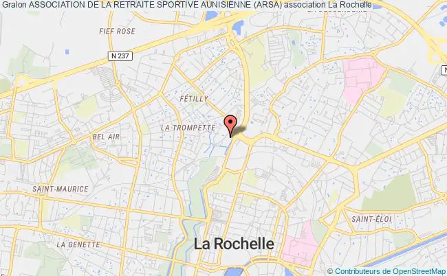 plan association Association De La Retraite Sportive Aunisienne (arsa) La Rochelle