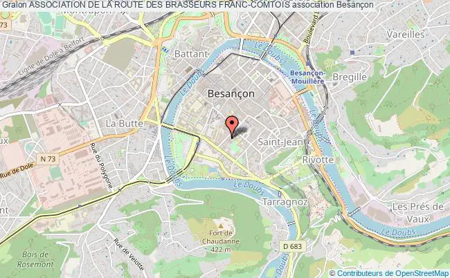 plan association Association De La Route Des Brasseurs Franc-comtois Besançon Cedex