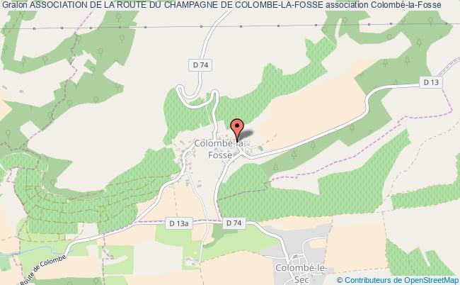 plan association Association De La Route Du Champagne De Colombe-la-fosse Colombé-la-Fosse
